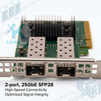 Adaptateur Ethernet filaire 2 ports SFP28 25GbE PCI Express 4.0x8 Mellanox CX-6 Lx MCX631102AS-ADAT pour serveur