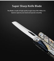 GHK15 Pince multitool pliante 17-en-1 en acier inoxydable 420 Outil de bricolage multifonctionnel personnalisable OEM