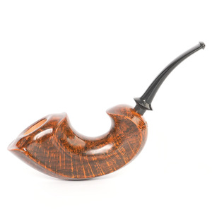 Muxiang Briarwood Smoking Pipe Bent Type 3mm Filter Tobacco Pipe Men's Retro Style Solid Wood Pipe - Product Image 5