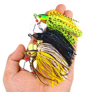 Groothandel Sb057 13.5Cm 20G Lood Jig Hoofd Buzz Baits Metalen Spinner Lepel Vissen Kunstaas Met Lange Rokken - Product Image 4