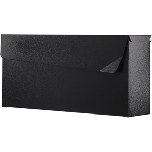 Buzón de Metal Impermeable para Casa, de Pared o Independiente, de Acero Galvanizado Resistente a la Oxidación, Color Negro - Product Image 2