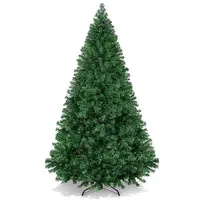 Árbol de Navidad de simulación densa, cifrado verde, protección ambiental, decoración de Navidad de PVC