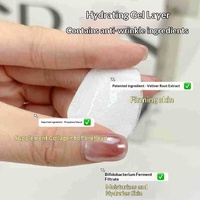 Masque en feuille de cristal végétalien hydrogel anti-rides pour le front, enrichi en vitamine C, collagène et aloe vera, pour éclaircir et éliminer les rides, convient à tous les types de peau