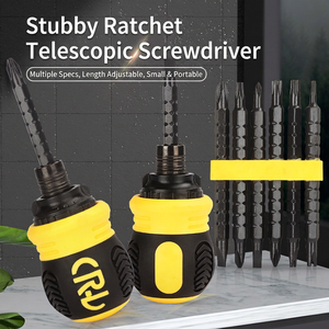 CRL Ratcheting <b>Screwdriver</b> Set Phillips Bit Interchangeable Multi-Size Diy Tool Kit - Product Image 1
