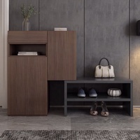 Maison porte armoire à chaussures Simple moderne grande capacité tabouret entrée salon armoire à chaussures casiers de rangement pour l'entrée