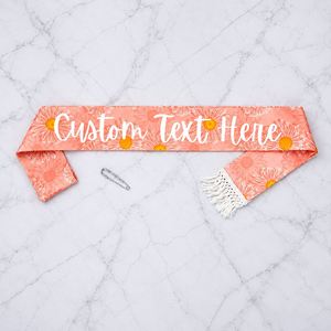 Banda Personalizada para Despedida de Soltera, Pañuelo Floral para Boda, Regalo para la Novia, Decoración para Fiesta - Product Image 4