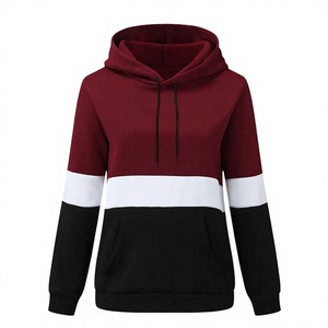 Sudaderas con Capucha de Color Sólido para Mujer, Manga Larga, Algodón, Secado Rápido, Transpirables, Estilo Casual, Bolsillo Delantero, Otoño/Invierno - Product Image 3
