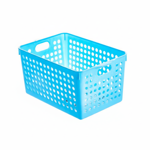 Cesto portaoggetti profondo blu Inomata - Product Image 1