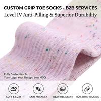 Chaussettes de Pilates personnalisées à cinq doigts pour femmes, respirantes, pour barre, danse, fitness, studio, chaussettes de cheville antidérapantes en coton pour yoga