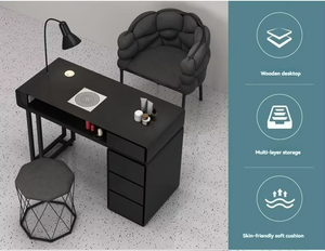 Mesa <span class=keywords><strong>de</strong></span> Manicura Moderna para Salón, Silla para Mesa Comercial <span class=keywords><strong>de</strong></span> <span class=keywords><strong>Uñas</strong></span>, Mesa para <span class=keywords><strong>Esteticista</strong></span> <span class=keywords><strong>de</strong></span> <span class=keywords><strong>Uñas</strong></span> - Product Image 6