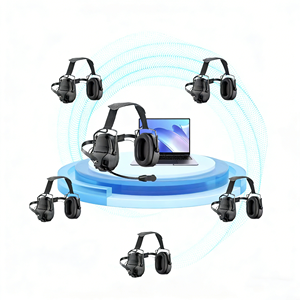 <span class=keywords><strong>Casque</strong></span> de communication à maillage 500M, <span class=keywords><strong>casque</strong></span> supra-auriculaire à réduction de bruit ENC pour <span class=keywords><strong>chantier</strong></span> de construction, site minier, guide touristique - Product Image 3