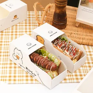 Fashion Hot Sale Fast Food Taco Hamburger Hot Dog Roll Drawer Paper Packaging Boxes Bio-degradable Burrito Box