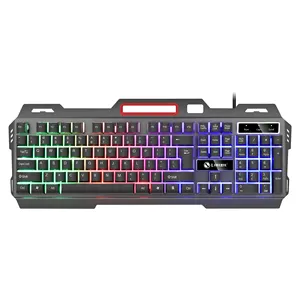 Grosir 2020 K87S Penjualan Laris Keyboard Gaming Lampu Latar RGB Komputer Keyboard Pemain Mekanik