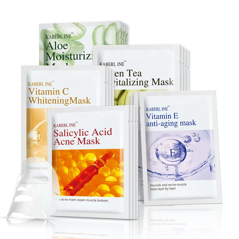 China Manufacture Factory Wholesale Moisturizing Hydrating Anti Aging Containment Carry Bright Facial Sheet Mask Skin Care