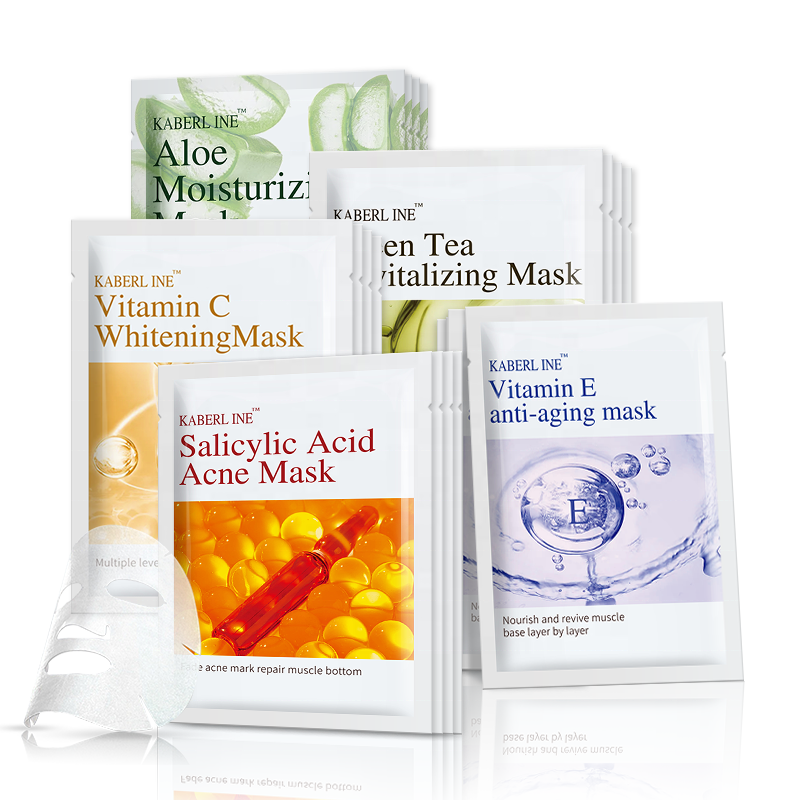 China Manufacture Factory Wholesale Moisturizing Hydrating Anti Aging Containment Carry Bright Facial Sheet Mask Skin Care