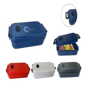 Supplier Eco Friendly High Quality Reusable RPP Lunch Box 1.5L with Double Handles LB005 Promotional Gifts Custom Logo Lunch Box