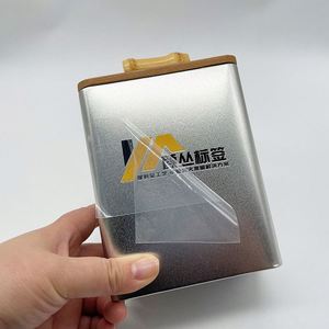 Custom Printing Vinyl Uv Transfer <b>Sticker</b> Transparent <b>Logo</b> Metal <b>Stickers</b> Transfer Bronzing Silver Transfer <b>Stickers</b> Label - Product Image 4