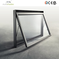 Auvent vertical moderne à persiennes oscillantes OEM ODM, cadre en alliage d'aluminium, quincaillerie allemande, anti-chute, pour villa extérieure