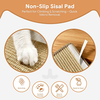 Étagère murale naturelle pour chat en bois avec marches en sisal, pour grimper ou jouer, pour chatons et chats adultes.