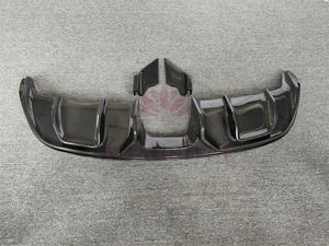 Separador de difusor trasero de fibra de carbono para <span class=keywords><strong>Jaguar</strong></span> <span class=keywords><strong>F</strong></span> Tipo 2 puertas 2015-2019 <span class=keywords><strong>Kit</strong></span> de cuerpo de puerto de escape medio - Product Image 2