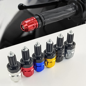 Qiangye Motorcycle Handlebar <b>Plugs</b> Aluminum Alloy 6mm <b>Universal</b> Decorative End Caps For Electric Bike Handlebars - Product Image 1