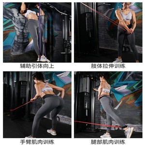 Bande de Résistance de Yoga All Good Beauty en TPE et Latex, Élastique, Unisexe, Durable, Tous Âges, Sac OPP 04310 - Product Image 4