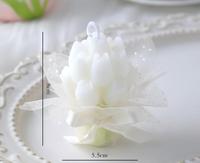 Bouquet de tulipes, mini bougie parfumée faite à la main, bougie aromatique aux fleurs de qualité supérieure, cadeau de mariage ou de la Saint-Valentin, décoration élégante pour la maison