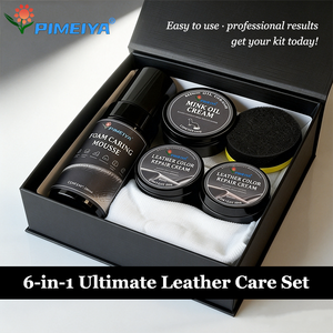 Kit de Limpieza y Mantenimiento de Cuero, Kit de Cuidado para Calzado, Recolorante para Cuero Desgastado, Cuidado Diario para Bolsos, Zapatos y Sofás - Product Image 3