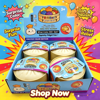 Nouveautés Squishy Dumplings JY 15cm Géant Créatif Jouet Anti-Stress à Presser et à Pincer Jouet Sensoriel Squishy Mystère 14+