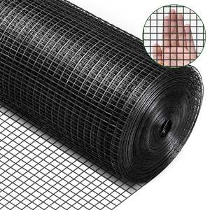 8''x100ft nero Pvc rete saldata pannello solare uccello filo guardia Kit prova piccione creatura scoiattolo rete di guardia per pannelli solari - Product Image 6
