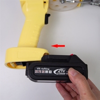 Pistolet de tufting sans fil avec 2 batteries 2,0 Ah, 2 en 1, coupe/boucle, machine à tufter sans fil pour tapis, outil de broderie