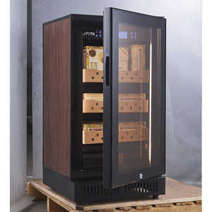 Humidor Eléctrico Pequeño de Acero Inoxidable para Cigarros, con Tanque de Agua para Humidificación, Capacidad para 200 Cigarros - Product Image 2
