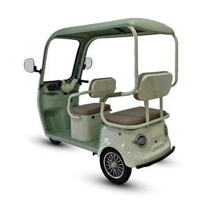 Triciclo Eléctrico <span class=keywords><strong>de</strong></span> 3 Plazas HLD con Carrocería Abierta, Diseño Retro en Colores Macaron para Adultos y Personas Mayores, Scooter <span class=keywords><strong>de</strong></span> 3 Ruedas - Product Image 4