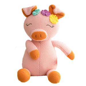 Creative Unisex Knitted Bunny Doll Lovely Soft <strong>Plush</strong> <strong>Crochet</strong> Rabbit Toy with PP Filling Customizable ODM - Product Image 4