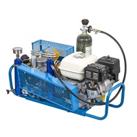 Compresseur d'air respiratoire électrique/à essence SCU100P 100L 3000-4500psi pour la plongée sous-marine et la lutte contre les incendies