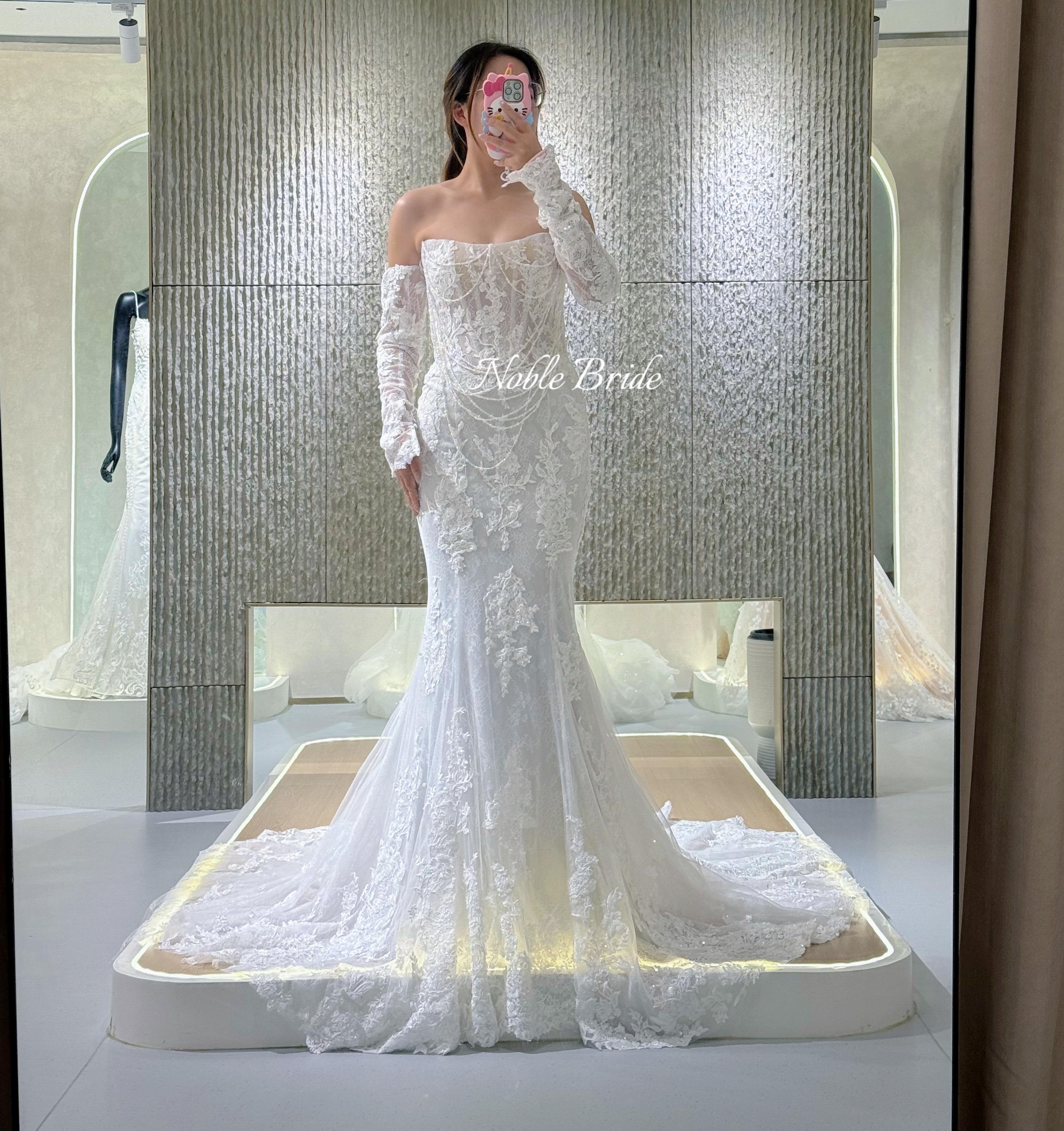 Buy In Bulk Mermaid Bling Wedding Dresses Detachable Train Option