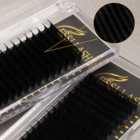 ESSI LASH Extensions de cils volume noir mat en gros, plateaux personnalisables avec logo privé, fournisseurs d'extensions de cils en faux vison
