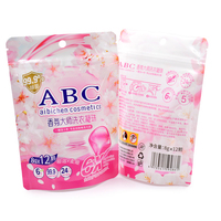 Sacs Doypack à fermeture éclair pour capsules de lessive, laminés, auto-scellants, roses, emballage personnalisé, vente en gros