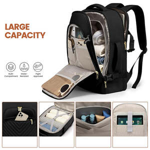 여행 배낭 노트북 기내 비행 승인 된 주말 비즈니스 하이킹을위한 하룻밤 수하물 가방 더플 백 - Product Image 6