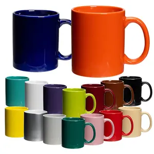 Custom 11Oz Sublimation Coffee Mug Ceramic Sublimation Color Mug With Logo
