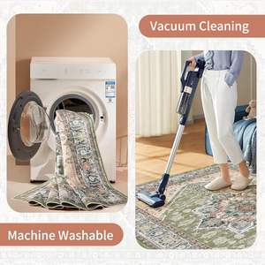 Vente chaude grande taille Teppich traditionnel fausse fourrure tapis en peluche antidérapant salon persan lavable à la machine tapis et tapis - Product Image 4