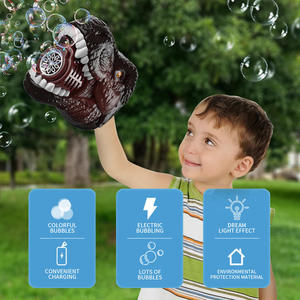 Jouets souffleurs de bulles dinosaures T-Rex avec lumière et musique, bulles électriques automatiques, jouet de fête en plein air, cadeau pour enfants - Product Image 4