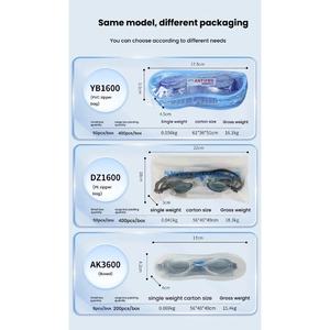 High-definition מוגן משקפי שחייה עם אנטי ערפל לצלילה מגן עיניים אטמי אוזניים עמיד למים עיצוב באגד - Product Image 5