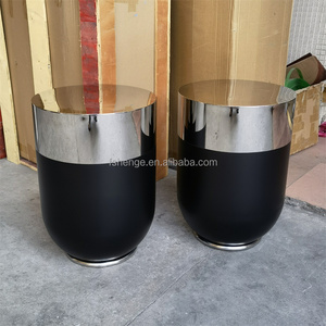 Modern Luxury Home Decor Large Golden Flower Pot Planter Stainless Steel Handmade Metal <strong>Floor</strong> <strong>Vase</strong> for Garden Restaurant - Product Image 4