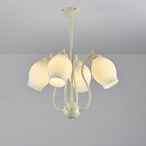 โคมไฟระย้าทรงหัวกระเทียมโปร่งแสงสไตล์โพสต์โมเดิร์น ดีไซน์สร้างสรรค์แบบวินเทจอังกฤษ สำหรับห้องนั่งเล่นและห้องรับประทานอาหาร - Product Image 3