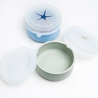 Ensemble de dix bols de voyage anti-déversement personnalisables pour bébé, assiettes en silicone de qualité alimentaire avec ventouse, écologiques