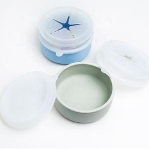 Dîner de voyage dix pièces <span class=keywords><strong>anti</strong></span>-déversement personnalisé vaisselle pour enfants et tout-petits ensemble de bols pour bébé assiettes en silicone avec ventouse - Product Image 6