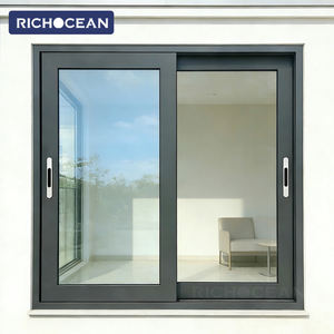 Fenêtres coulissantes en aluminium à double vitrage, résistantes aux ouragans, à rupture de pont thermique, économiseuses d'énergie, RICHOCEAN - Product Image 5