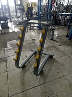 ST-1067 Équipement de musculation commercial pour salle de sport, support de rangement en métal pour haltères avec barres