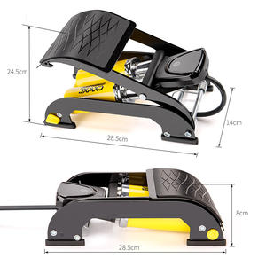 Cxwxc ปั๊มจักรยานแบบพกพาปั๊มเท้าเหยียบพื้นปั๊มลมจักรยานมินิปั๊มเท้าพร้อมมาตร<span class=keywords><strong>วัด</strong></span>แสดงผลคริสตัลเหลว - Product Image 6
